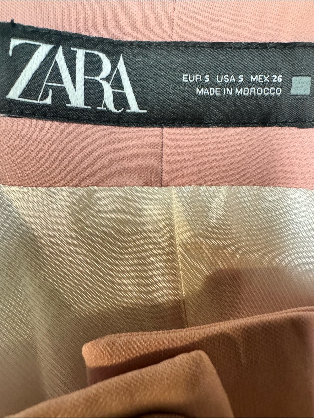 Zara Dusty Rose Single-Breasted Blazer